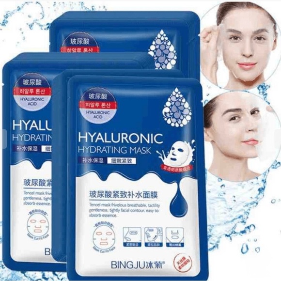 Hyaluronic Acid Moisturizing Mask 10 Individual Pieces New in Sealed Box - Picture 6 of 12